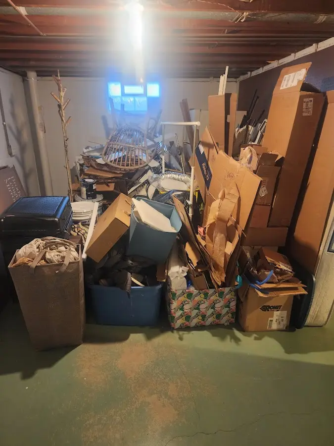 Roll-off dumpster container at job site for Concrete Dumpster Rental in Houston